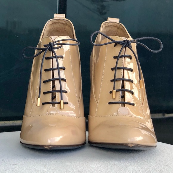 Bally Germena Patent Leather Lace Up Ankle Bootie - Picture 2 of 16